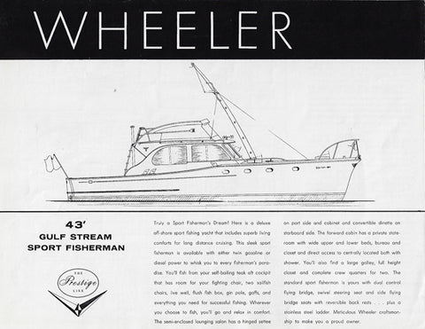 Wheeler 43 Sedan Series Specification Brochure