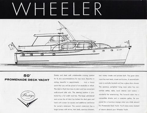 Wheeler 50 Promenade Deck Yacht Specification Brochure