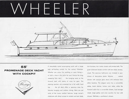 Wheeler 55 Promenade Deck Yacht Specification Brochure