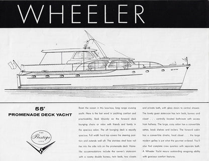 Wheeler 55 Promenade Deck Yacht Specification Brochure