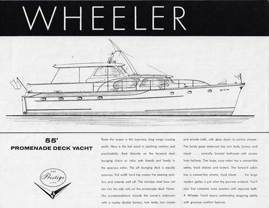 Wheeler 55 Promenade Deck Yacht Specification Brochure