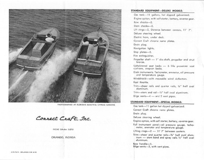 Correct Craft Atom Skier Brochure