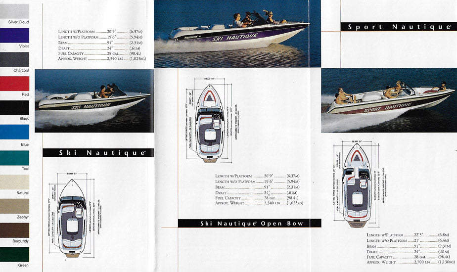 Correct Craft 1997 Nautiques Brochure