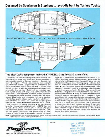 Yankee 30 Brochure