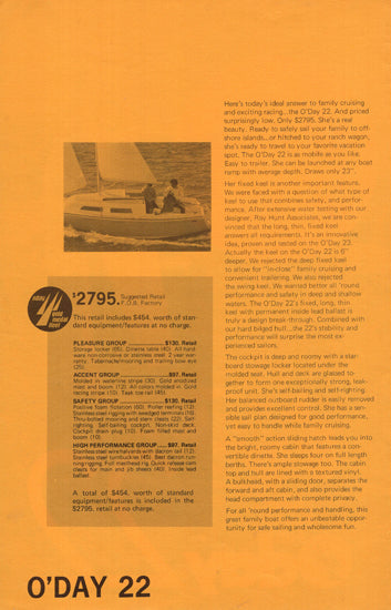 O'Day 22 Brochure