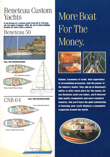Beneteau 2001 Sail Brochure