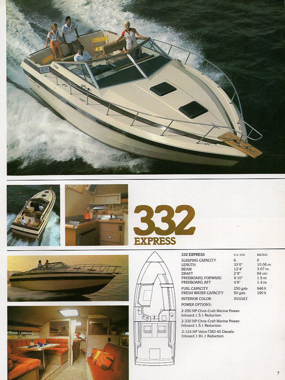 Chris Craft 1981 Cruisers Brochure – SailInfo I boatbrochure.com