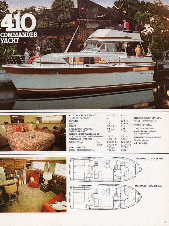 Chris Craft 1981 Cruisers Brochure