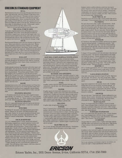 Ericson 35 Mark III Brochure