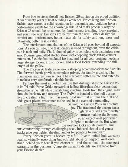 Ericson 26 Brochure
