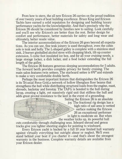 Ericson 26 Brochure