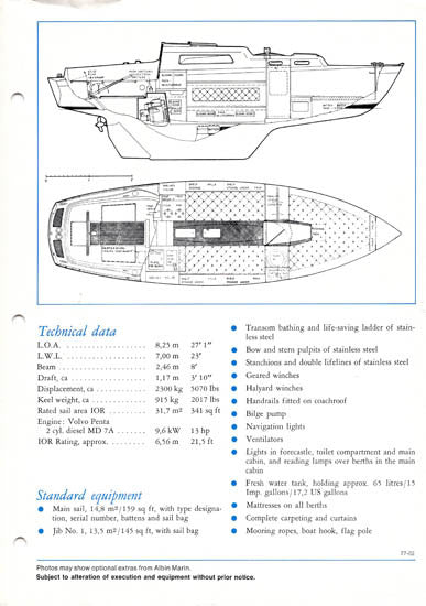 Albin 27 Vega Brochure
