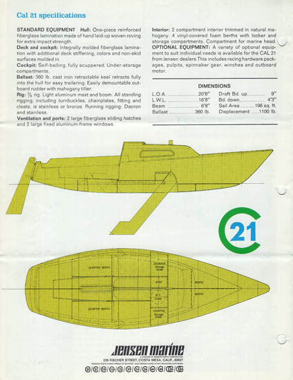 Cal 21 Brochure