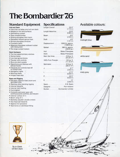 Bombardier 7.6 Brochure