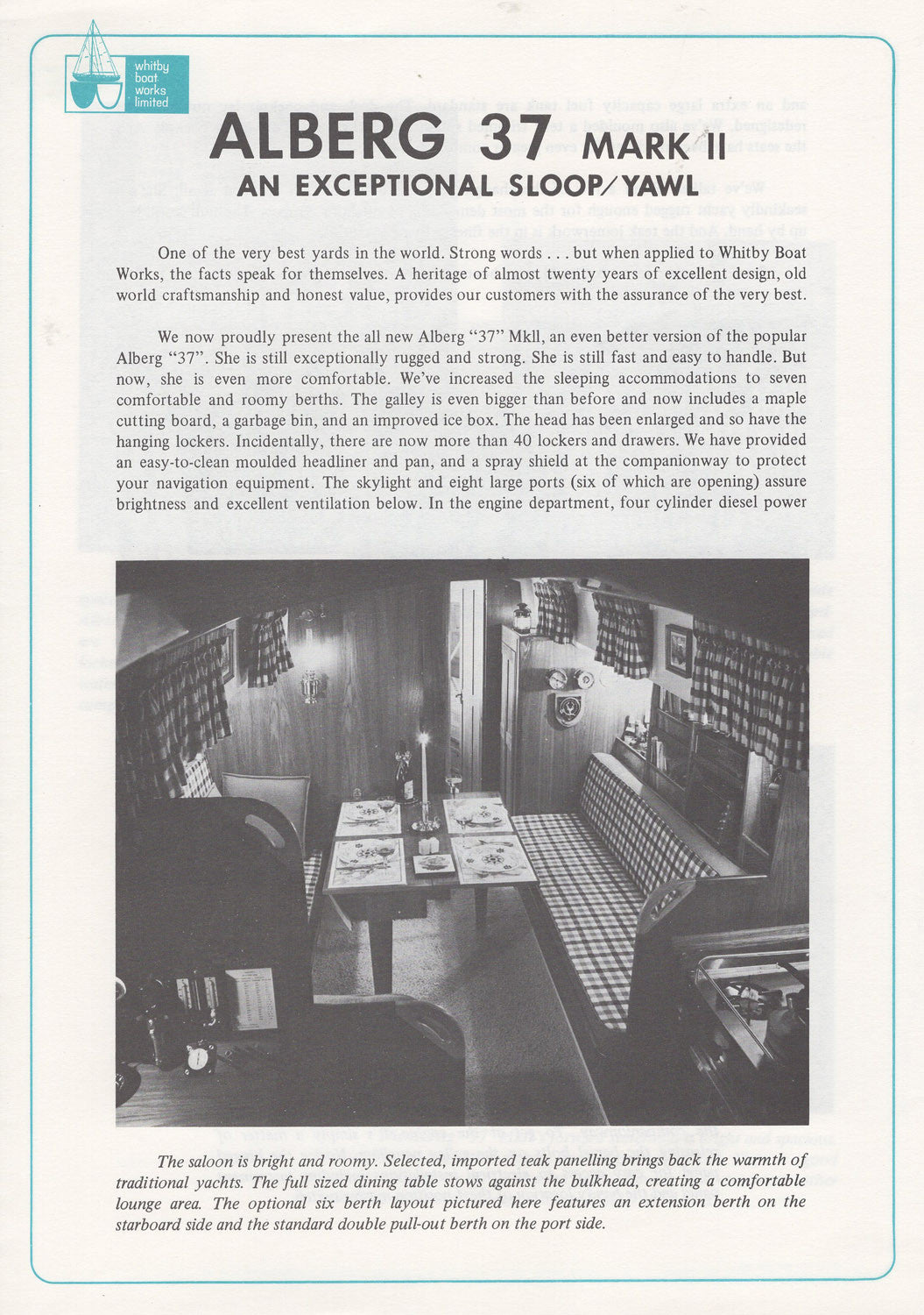 Whitby Alberg 30 and 37 Brochure
