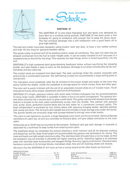 Santana 27 Brochure