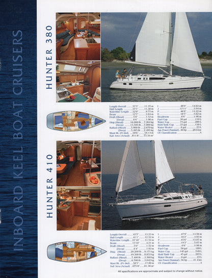 Hunter 2001 Brochure