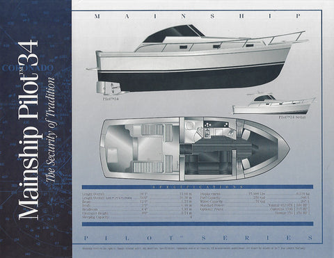 Mainship Pilot 34 Specification Brochure