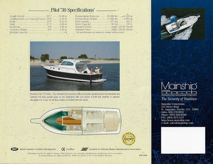 Mainship Pilot 30 Brochure