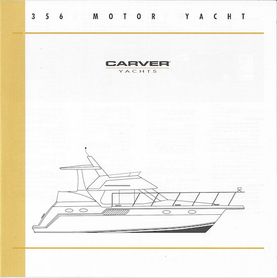 Carver 356 Motor Yacht Specification Brochure (2001)