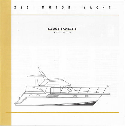 Carver 356 Motor Yacht Specification Brochure (2001)