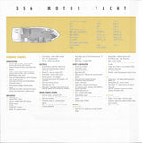 Carver 356 Motor Yacht Specification Brochure (2001)