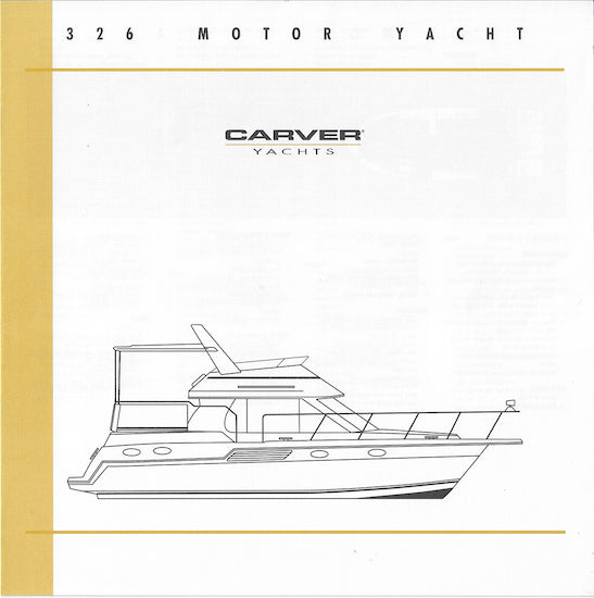 Carver 326 Motor Yacht Specification Brochure (2001)