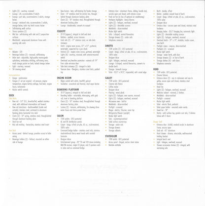 Carver 350 Mariner Specification Brochure (2001)