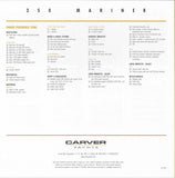 Carver 350 Mariner Specification Brochure (2001)