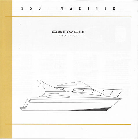 Carver 350 Mariner Specification Brochure (2001)