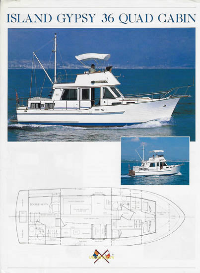 Island Gypsy 36 Quad Cabin Trawler Brochure