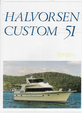 Halvorsen 51 Custom Motor Yacht Brochure