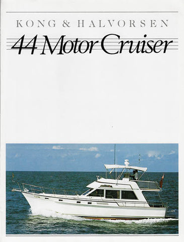 Kong & Halvorsen 44 Motor Cruiser Brochure