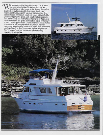 Kong & Halvorsen 51 Motor Yacht Brochure