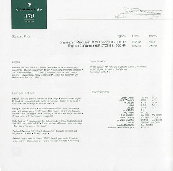 Birchwood 2000 Commando Specification Brochure