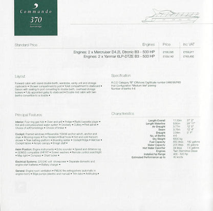 Birchwood 2000 Commando Specification Brochure