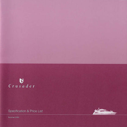 Birchwood 2000 Crusader Specification Brochure