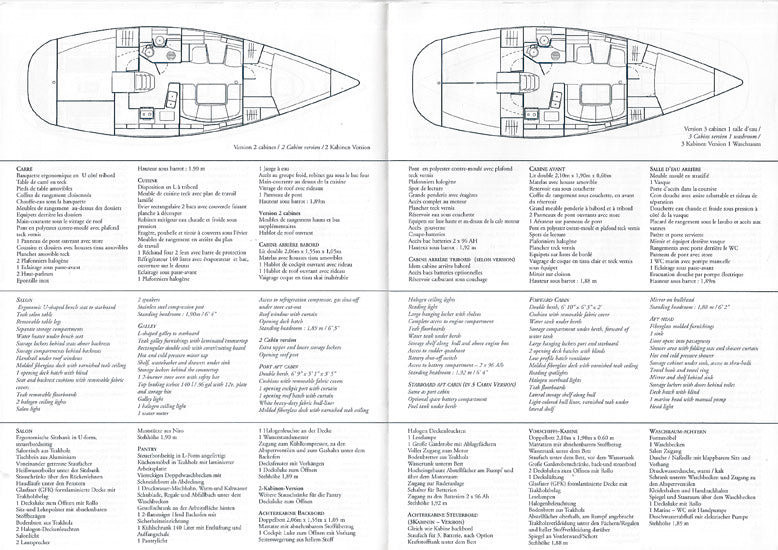 Jeanneau Sun Odyssey 40 Specification Brochure