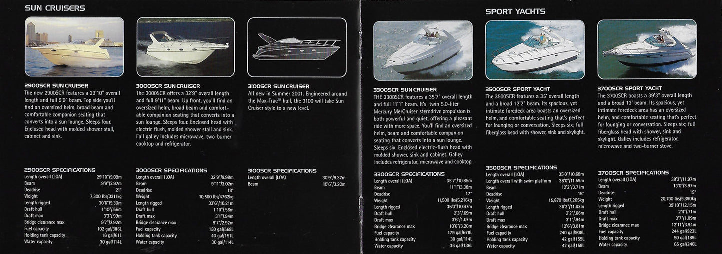 Maxum 2001 Brochure