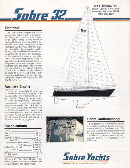 Sabre 32 Brochure