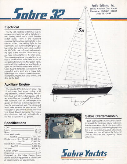 Sabre 32 Brochure