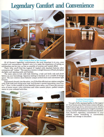 Hunter 37 Legend Brochure
