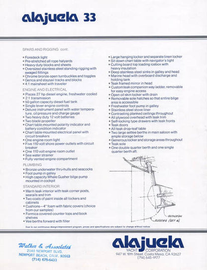 Alajuela 33 Brochure