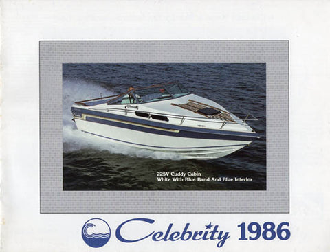 Celebrity 1986 Brochure