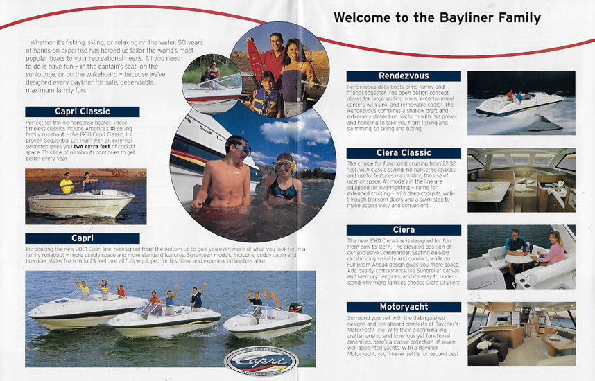 Bayliner 2001 Full Line Brochure