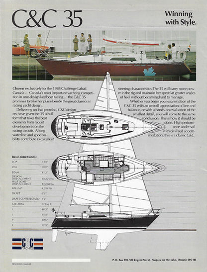C&C 35 Mark II Brochure