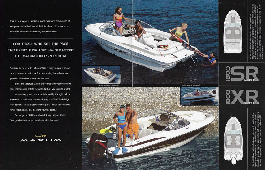 Maxum 1800SR/XR Sport Boats Brochure
