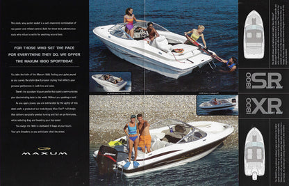 Maxum 1800SR/XR Sport Boats Brochure