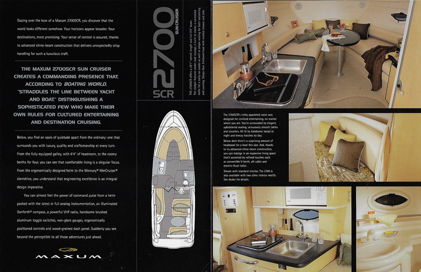 Maxum 2700SCR Sun Cruiser Brochure