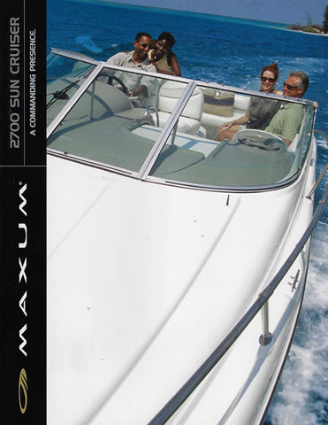 Maxum 2700SCR Sun Cruiser Brochure
